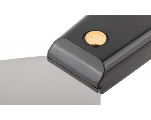 Шпатель для удаления ржавчины Профи, толщ. лезвия 1 мм, пластик.ручка с метал.бойком  4" (100 мм)