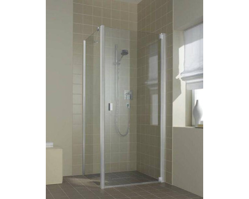 Kermi RAYA Душевой угол RA 80*80х200см., петли справа, глянцевое серебро. RA 1WR 08020VPK,  RA TWD 08020VAK