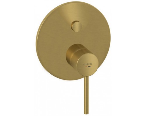 Kludi 38 659 N076 Bozz Смеситель для 2х потребителей (внешняя монтажная часть) брашированное золото 38659N076