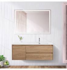 Мебель для ванной комнаты BelBagno Kraft 120 R, 2 ящика, дверца, rovere nebrasca nature