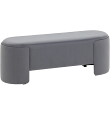 Банкетка Stool Group Taks 115х36 велюр серый