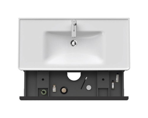 Duravit D-Neo Тумба с раковиной 98.4x45.2хh62.5см, 2 ящика, подвесная, цвет: Белый матовый. DE435601818