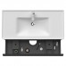 Duravit D-Neo Тумба с раковиной 98.4x45.2хh62.5см, 2 ящика, подвесная, цвет: Белый матовый. DE435601818