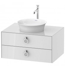 Duravit White Tulip Тумбочка подвесная 80x55х40.8см., раковина, 2 ящика с ручкой, цвет: белый высокоглянцевый. WT499008585,  2362430079