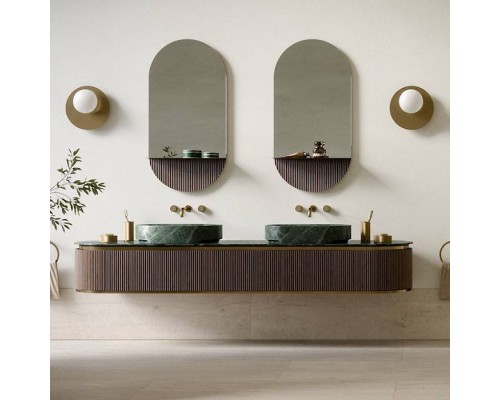 Oasis Naos Композиция №1 Комплект мебели 236х56xh32см, подвесной, мраморный топ verde alp, цвет: золото матовое/орех трубчатый. 0TCUMR5701(236/VA)+0VSCSPR00000001, 0NAOA4D003, 0NAOB9D002, 0NAOB9D001, 0NERK10001 Oasis Naos Композиция №1 Комплект мебели 236х56xh32см, подвесной, мраморный топ verde alp, цвет: золото матовое/орех трубчатый. 0TCUMR5701(236/VA)+0VSCSPR00000001, 0NAOA4D003, 0NAOB9D002, 0NAOB9D001, 0NERK10001