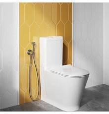 Kerama Marazzi Plaza Modern Унитаз моноблок 35x70см, безободковый, цвет: белый глянцевый. PLMR.wc.01,  PLMR.cis.01