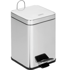 Мусорное ведро Mediclinics PP1206C 6 л, нержавеющая сталь, глянцевое