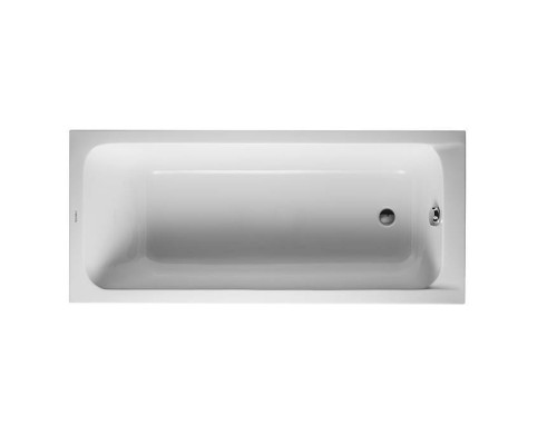 Duravit D-Code  Ванна акриловая 170х75x40см., встраиваемая, с 1 наклоном для спины, выпуск в зоне ног, цвет: белый. 700100000000000,  790127000000000