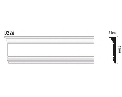 Молдинг гладкий DECOMASTER D226ДМ (90*20*2000мм) Молдинг гладкий DECOMASTER D226ДМ (90*20*2000мм)