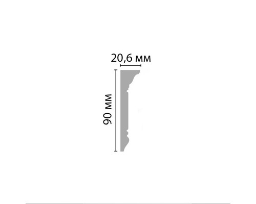 Молдинг гладкий DECOMASTER D226ДМ (90*20*2000мм) Молдинг гладкий DECOMASTER D226ДМ (90*20*2000мм)