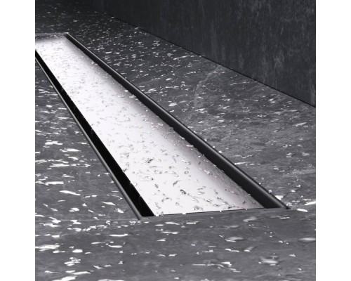 W01SC-U11-090-04SB Трап для душа линейный, универсальный затвор Tile, 90 см W01SC-U11-090-04SB Трап для душа линейный, универсальный затвор Tile, 90 см