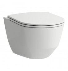 Laufen Pro Комплект подвесной унитаз 53x36x34.5см., сиденье с механизмом мягкого закрывания, безободковый, цвет: белый. 8.6695.7.000.000.1 (8.2096.6.000.000.1 + 8.9896.6)