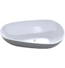 Акриловая ванна Art Max AM-506-1670-845 165x85 см, отдельностоящая, овальная, с каркасом, со сливом-переливом