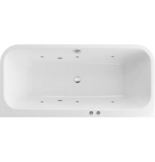 Акриловая ванна Excellent Arana WAEX.ARA18.SOFT 180x85 см, с гидромассажем, с каркасом, со сливом-переливом