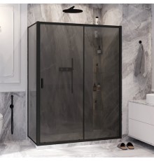 Душевой уголок Ambassador Forsa 17022222ABB-110ABB 160х110 см, профиль черный, стекло тонированное