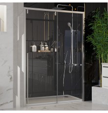 Душевая дверь в нишу Ambassador Intense 110021104IX 150 см, профиль хром