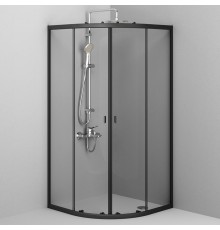 Душевой уголок AM.PM X-Joy Twin Slide W88G-205-090BT64 90x90, профиль черный