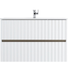 Тумба с раковиной Art Max Elegant 90 белая матовая