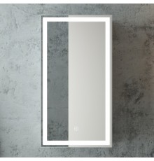 Зеркало-шкаф Art Max Techno L 35 с подсветкой, белое