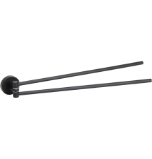 Полотенцедержатель Bemeta Dark 104204190 двойной, поворотный, black