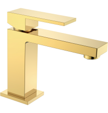 Смеситель для раковины Boheme Qubic 471-G shinny gold