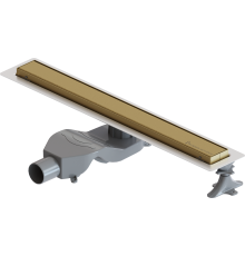Душевой трап (лоток) Boheme Premium Linear 60 см, матовое золото