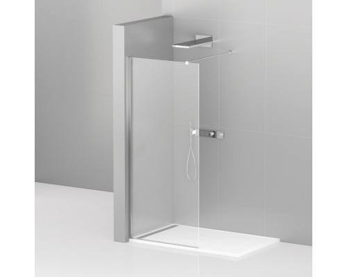 Душевая перегородка Cezares Liberta -L-1-110-120-C-Cr профиль хром, стекло прозрачное