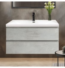 Тумба с раковиной Cezares Molveno 100, beton, раковина Cezares CZR-1188-1000/500