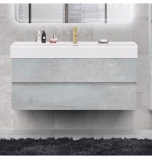 Тумба с раковиной Cezares Molveno 46 120 beton, с раковиной Cezares CZR-MIL-120-LVB