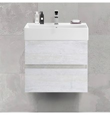 Тумба с раковиной Cezares Molveno 46 60 legno bianco, с раковиной Cezares CZR-MIL-60-LVB