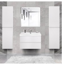 Мебель для ванной комнаты Cezares Molveno 46 80 bianco ghiaccio, с раковиной Cezares CZR-MIL-80-LVB