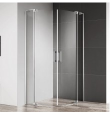 Душевой уголок Cezares Slider R 2 80/90 C Cr профиль хром, стекло прозрачное