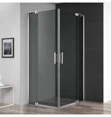 Душевой уголок Cezares Slider AH 2 80/90-100/110 Grigio Cr профиль хром, стекло серое