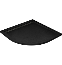 Поддон для душа Cezares TRAY-AS-R-90-30-NERO 90x90, с сифоном, черный матовый