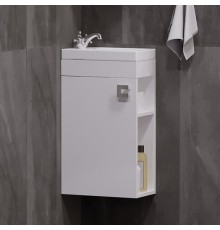 Тумба с раковиной Corozo Комо 40, подвесная, белая