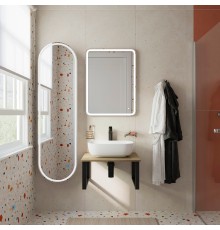 Мебель для ванной комнаты DIWO Элиста 60 светлое дерево, с раковиной Moduo 50 Square