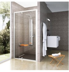 Душевая дверь в нишу Ravak Pivot PDOP2-100 Transparent, профиль белый