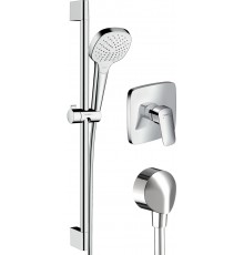 Душевой комплект Hansgrohe Logis 71605000 смеситель + душевой гарнитур + шланговое подключение