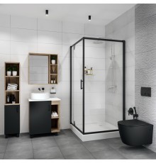 Душевой уголок Niagara Nova Nova NG-6602-08 BLACK 100x100, квадратный