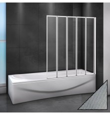 Шторка на ванну Cezares Relax V-5-120/140-P-Bi-R, стекло punto
