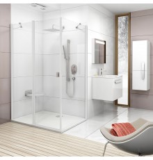 Душевой уголок Ravak Chrome CRV2-110+CPS-80 Transparent, профиль белый
