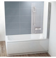 Шторка на ванну Ravak CVS1-80 R Transparent, профиль блестящий