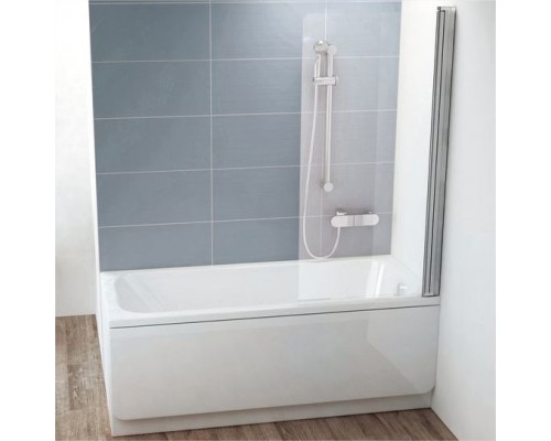 Шторка на ванну Ravak CVS1-80 R Transparent, профиль блестящий