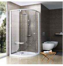 Душевой уголок Ravak Pivot PSKK3-90 Transparent, профиль и ручки белые