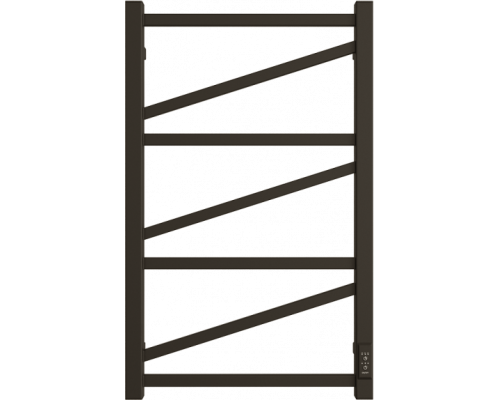 Полотенцесушитель электрический Двин Z plaza neo 80/50 чёрный матовый