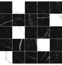 Мозаика Laparet Total глянцевая чёрная 25x25