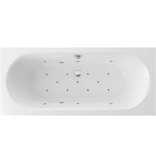 Акриловая ванна Excellent Oceana Slim WAEX.OCE16S.RELAX 160x75 см, с гидромассажем, с каркасом, со сливом-переливом