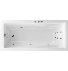 Акриловая ванна Excellent Palace WAEX.PAL17.SMART 170x75 см, с гидромассажем, с каркасом, со сливом-переливом
