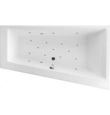 Акриловая ванна Excellent Sfera Slim WAEX.SFP17S.RELAX R 170x100 см, угловая, с гидромассажем, с каркасом, со сливом-переливом, асимметричная