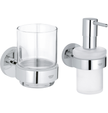 Набор Grohe Essentials Стакан 40447001 +, Дозатор 40448001